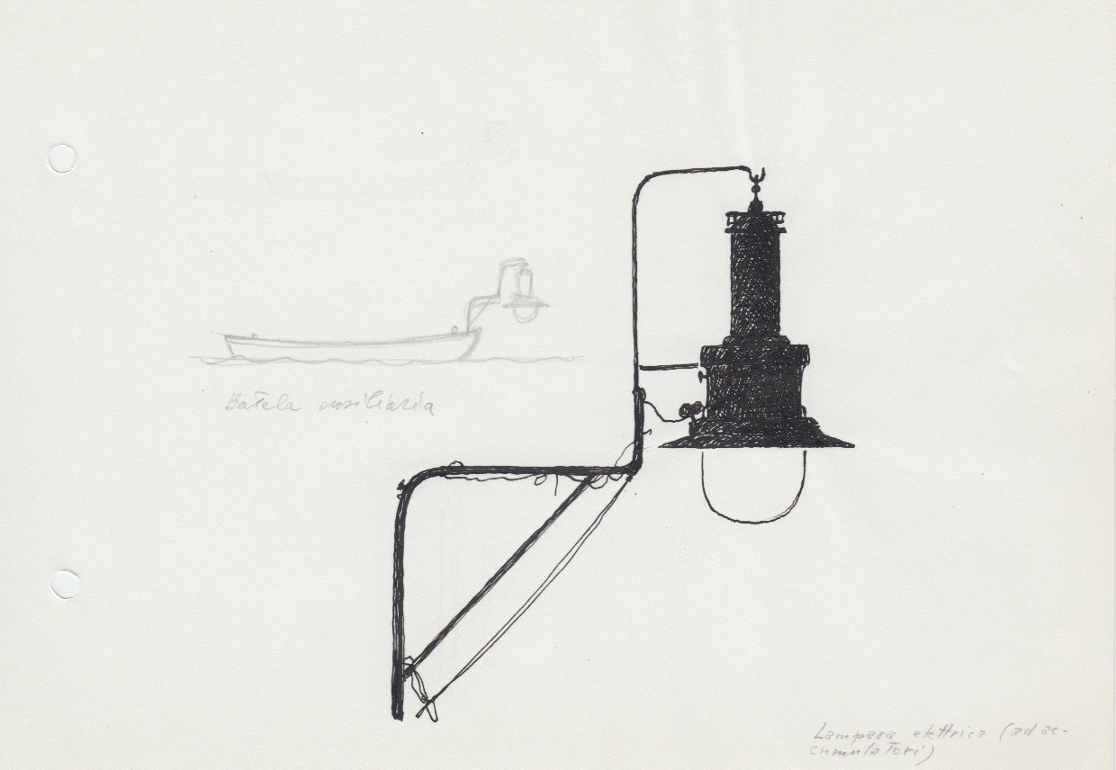 632 Lampada elettrica ad accumulatori